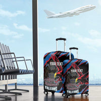 Custom Antigua and Barbuda Cricket Luggage Cover Go Champions Falcons
