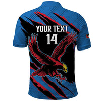 Custom Antigua and Barbuda Cricket Polo Shirt Go Champions Falcons