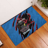 Custom Antigua and Barbuda Cricket Rubber Doormat Go Champions Falcons