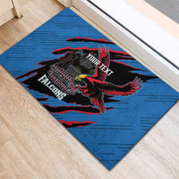 Custom Antigua and Barbuda Cricket Rubber Doormat Go Champions Falcons