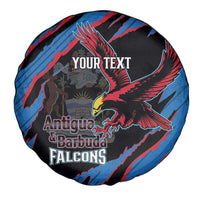 Custom Antigua and Barbuda Cricket Spare Tire Cover Go Champions Falcons