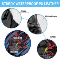 Custom Antigua and Barbuda Cricket Spare Tire Cover Go Champions Falcons