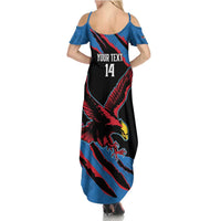 Custom Antigua and Barbuda Cricket Summer Maxi Dress Go Champions Falcons