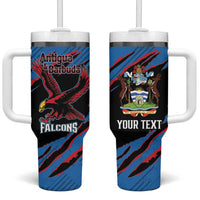 Custom Antigua and Barbuda Cricket Tumbler With Handle Go Champions Falcons