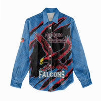 Custom Antigua and Barbuda Cricket Women Casual Shirt Go Champions Falcons