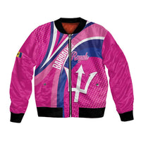 Custom Barbados Royals Cricket Bomber Jacket Go Champions Tridents Pink Version