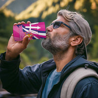 Custom Barbados Royals Cricket 4 in 1 Can Cooler Tumbler Go Champions Tridents Pink Version