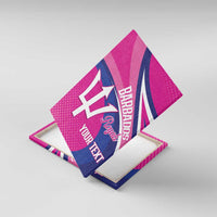 Custom Barbados Royals Cricket Canvas Wall Art Go Champions Tridents Pink Version