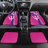 Custom Barbados Royals Cricket Car Mats Go Champions Tridents Pink Version