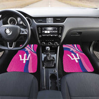 Custom Barbados Royals Cricket Car Mats Go Champions Tridents Pink Version