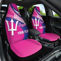Custom Barbados Royals Cricket Car Seat Cover Go Champions Tridents Pink Version
