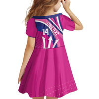 Custom Barbados Royals Cricket Family Matching Mermaid Dress and Hawaiian Shirt Go Champions Tridents Pink Version