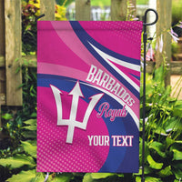 Custom Barbados Royals Cricket Garden Flag Go Champions Tridents Pink Version