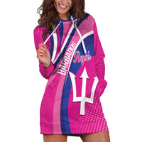 Custom Barbados Royals Cricket Hoodie Dress Go Champions Tridents Pink Version