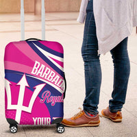 Custom Barbados Royals Cricket Luggage Cover Go Champions Tridents Pink Version