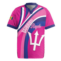 Custom Barbados Royals Cricket Rugby Jersey Go Champions Tridents Pink Version