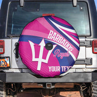 Custom Barbados Royals Cricket Spare Tire Cover Go Champions Tridents Pink Version