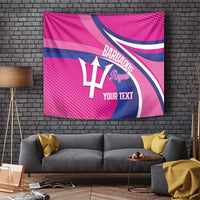 Custom Barbados Royals Cricket Tapestry Go Champions Tridents Pink Version