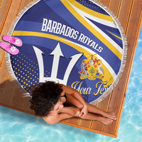 Custom Barbados Royals Cricket Beach Blanket Go Champions Tridents Yellow Version