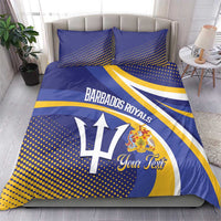 Custom Barbados Royals Cricket Bedding Set Go Champions Tridents Yellow Version