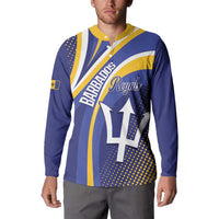 Custom Barbados Royals Cricket Button Sweatshirt Go Champions Tridents Yellow Version