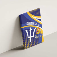 Custom Barbados Royals Cricket Canvas Wall Art Go Champions Tridents Yellow Version