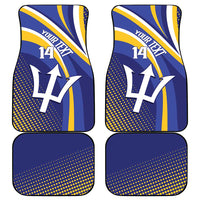 Custom Barbados Royals Cricket Car Mats Go Champions Tridents Yellow Version