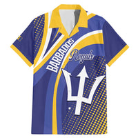 Custom Barbados Royals Cricket Family Matching Mermaid Dress and Hawaiian Shirt Go Champions Tridents Yellow Version