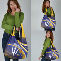 Custom Barbados Royals Cricket Grocery Bag Go Champions Tridents Yellow Version