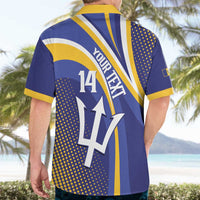Custom Barbados Royals Cricket Hawaiian Shirt Go Champions Tridents Yellow Version