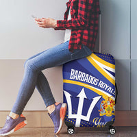 Custom Barbados Royals Cricket Luggage Cover Go Champions Tridents Yellow Version