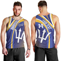 Custom Barbados Royals Cricket Men Tank Top Go Champions Tridents Yellow Version