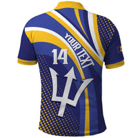 Custom Barbados Royals Cricket Polo Shirt Go Champions Tridents Yellow Version