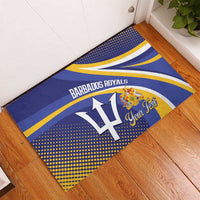 Custom Barbados Royals Cricket Rubber Doormat Go Champions Tridents Yellow Version