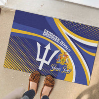 Custom Barbados Royals Cricket Rubber Doormat Go Champions Tridents Yellow Version
