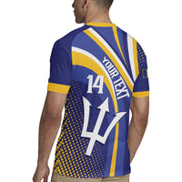 Custom Barbados Royals Cricket Rugby Jersey Go Champions Tridents Yellow Version