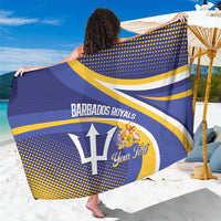 Custom Barbados Royals Cricket Sarong Go Champions Tridents Yellow Version
