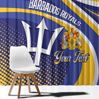 Custom Barbados Royals Cricket Window Curtain Go Champions Tridents Yellow Version