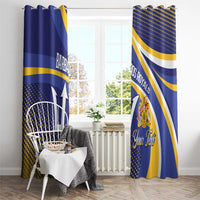 Custom Barbados Royals Cricket Window Curtain Go Champions Tridents Yellow Version