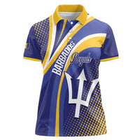 Custom Barbados Royals Cricket Women Polo Shirt Go Champions Tridents Yellow Version