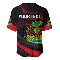 Personalised Haiti 1964 Baseball Jersey Coat Of Arms Curvel Style - Wonder Print Shop