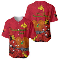 Polynesian Pride Remembrance Day PNG Baseball Jersey Papua New Guinea We Will Remember Them - Wonder Print Shop