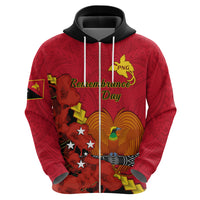 Polynesian Pride Remembrance Day PNG Hoodie Papua New Guinea We Will Remember Them - Wonder Print Shop
