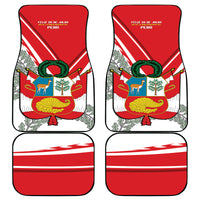 Peru Independence Day Car Mats Peruvian Coat Of Arms Feliz 28 de Julio - Wonder Print Shop