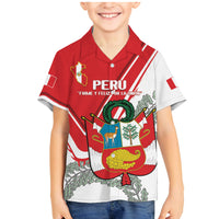 Peru Independence Day Family Matching Mermaid Dress and Hawaiian Shirt Peruvian Coat Of Arms Feliz 28 de Julio - Wonder Print Shop