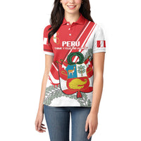 Peru Independence Day Women Polo Shirt Peruvian Coat Of Arms Feliz 28 de Julio - Wonder Print Shop
