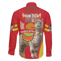 Personalised Peru Independence Day Family Matching Short Sleeve Bodycon Dress and Hawaiian Shirt Peruvian Alpaca Feliz 28 de Julio - Wonder Print Shop