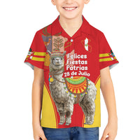 Personalised Peru Independence Day Hawaiian Shirt Peruvian Alpaca Feliz 28 de Julio - Wonder Print Shop
