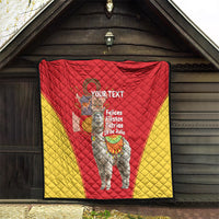 Personalised Peru Independence Day Quilt Peruvian Alpaca Feliz 28 de Julio - Wonder Print Shop