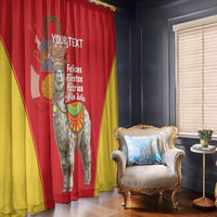 Personalised Peru Independence Day Window Curtain Peruvian Alpaca Feliz 28 de Julio - Wonder Print Shop